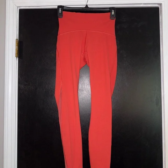 Lululemon High Waisted Leggings in Orange, Size 4 - Picture 1 of 6